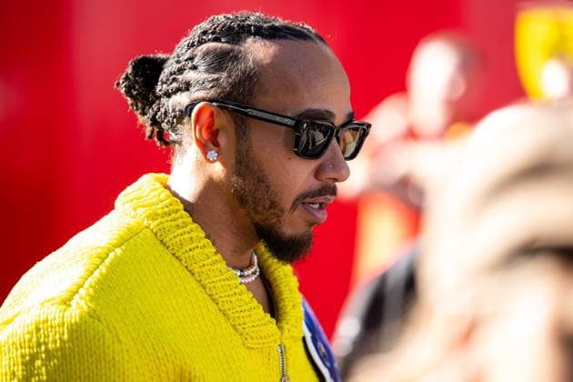 Lewis Hamilton (Mercedes AMG Petronas Formula One Team, Großbritannien, 44), USA, Formel 1 Weltmeisterschaft, Pirelli Grand Prix der Vereinigten Staaten von Amerika, Circuit of the Americas Austin, Ankunft der Fahrer, 20.10.2024 USA, Formel 1 Weltmeisterschaft, Pirelli Grand Prix der Vereinigten Staaten von Amerika, Circuit of the Americas Austin, Ankunft der Fahrer, 20.10.2024 Austin Copyright: xEibner-Pressefoto Memmlerx EP_MMR