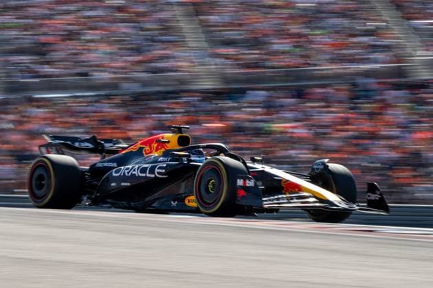 Max Verstappen (Oracle Red Bull Racing, Niederlande, 01) im RedBull RB20, USA, Formel 1 Weltmeisterschaft, Pirelli Grand Prix der Vereinigten Staaten von Amerika, Circuit of the Americas Austin, Rennen, 20.10.2024 USA, Formel 1 Weltmeisterschaft, Pirelli Grand Prix der Vereinigten Staaten von Amerika, Circuit of the Americas Austin, Rennen, 20.10.2024 Austin Copyright: xEibner-Pressefoto Memmlerx EP_MMR