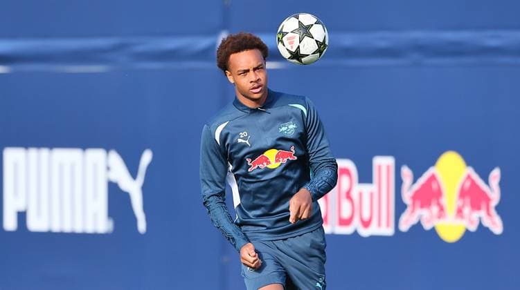 RB Leipzig - Training Champions League Leipzig, 22.10.2024, RB Akademie, Fussball, UEFA Champions League, Matchday-1, RB LEIPZIG vs.FC LIVERPOOL am 23 10 2024 , Abschlusstraining RB Leipzig , Im Bild: Assan Ouedraogo (20, RB Leipzig) ,