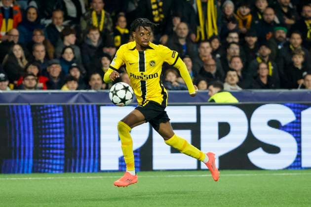 Alan Virginius (BSC Young Boys, 21) am Ball , Fussball, UEFA Champions League, 3. Spieltag, 2024 2025, Young Boys Bern vs. Inter Mailand, 23.10.2024, Stadion Wankdorf, Bern, Schweiz Bern Stadion Wankdorf Kanton Bern Schweiz Copyright: xGrantxHubbsx