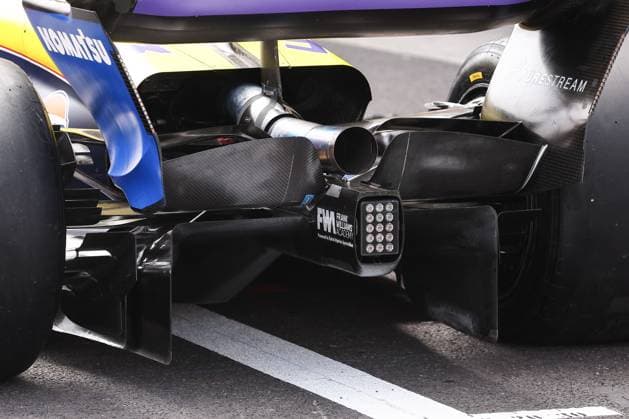 Williams Racing FW46, mechanical detail beam wing, aerodynamism, aerodynamic, aerodynamics during the Formula 1 Gran Premio de la Ciudad de Mexico 2024, 20th round of the 2024 Formula One World Championship, WM, Weltmeisterschaft from October 25 to 27, 2024 on the Autodromo Hermanos Rodriguez, in Mexico City, Mexico - F1 - MEXICO CITY GRAND PRIX 2024 DPPI Panoramic 241025_R20_MESSICO_DP_EA028118