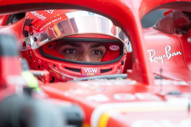 Carlos Sainz (Scuderia Ferrari HP, Spanien, 55) in der Box, MEX, Formel 1 Weltmeisterschaft, Grand Prix von Mexiko City, Autodromo Hermanos Rodriguez, Freies Training, 26.10.2024 MEX, Formel 1 Weltmeisterschaft, Grand Prix von Mexiko City, Autodromo Hermanos Rodriguez, Freies Training, 26.10.2024 Mexico City Copyright: xEibner-Pressefoto Memmlerx EP_MMR