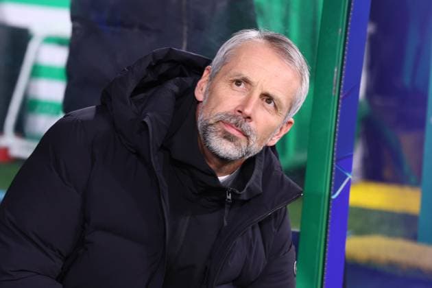 Celtic Glasgow - RB Leipzig Champions League Glasgow, 05.11.2024, Celtic Park, Fussball, UEFA Champions League, 4. Spieltag , Celtic Glasgow vs. RB Leipzig , Im Bild: Trainer Marco Rose (RB Leipzig) , Only editorial use! Foto nur zur redaktionellen Nutzung bestimmt! , UEFA regulations prohibit any use of photographs as image sequences and or quasi-video ,