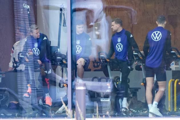 Chris Fuehrich (Deutschland), Angelo Stiller (Deutschland), Maximilian Mittelstaedt (Deutschland) GER, Training, DFB Fussball Herren Nationalmannschaft Deutschland, am DFB-Campus in Frankfurt am Main, 12.11.2024. GER, Training, DFB Fussball Herren Nationalmannschaft Deutschland, am DFB-Campus in Frankfurt am Main, 12.11.2024. Frankfurt am Main Copyright: xEibner-Pressefoto FlorianxWieganx EP_FWD