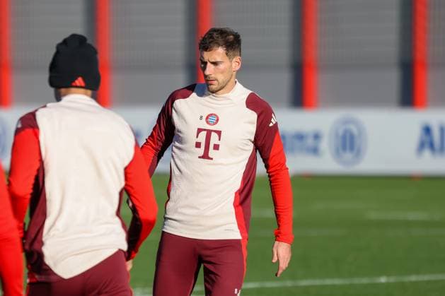 Leon Goretzka (FC Bayern Muenchen, 08) beim Training, Ger, Abschlusstraining, FC Bayern Muenchen, Fussball, UEFA Champions League, 5. Spieltag, Saison 2024 2025, 25.11.2024, Ger, Abschlusstraining, FC Bayern Muenchen, Fussball, UEFA Champions League, 5. Spieltag, Saison 2024 2025, 25.11.2024 Muenchen Copyright: xEibner-Pressefoto JennixMaulx EP_JML
