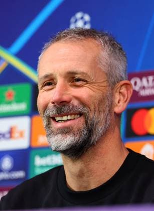 RB Leipzig - Pressekonferenz Champions League Mailand, 25.11.2024, Giuseppe-Meazza-Stadion, Fussball, Champions League, Matchday-1, RB Leipzig vs. Inter Mailand am 26 11 2024 , RB Leipzig Pressekonferenz , Im Bild: Trainer Marco Rose, RB Leipzig ,