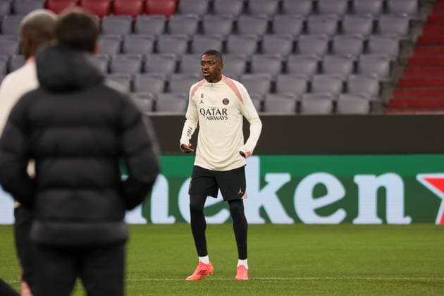 Ousmane Dembele (Paris Saint-Germain, PSG, 10), Ger, Abschlusstraining, Paris Saint-Germain, PSG, Fussball, UEFA Champions League, 5. Spieltag, Saison 2024 2025, 25.11.2024, Ger, Abschlusstraining, Paris Saint-Germain, PSG, Fussball, UEFA Champions League, 5. Spieltag, Saison 2024 2025, 25.11.2024 Muenchen Copyright: xEibner-Pressefoto JennixMaulx EP_JML