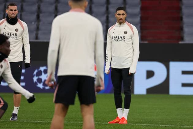 Achraf Hakimi (Paris Saint-Germain, PSG, 02), Ger, Abschlusstraining, Paris Saint-Germain, PSG, Fussball, UEFA Champions League, 5. Spieltag, Saison 2024 2025, 25.11.2024, Ger, Abschlusstraining, Paris Saint-Germain, PSG, Fussball, UEFA Champions League, 5. Spieltag, Saison 2024 2025, 25.11.2024 Muenchen Copyright: xEibner-Pressefoto JennixMaulx EP_JML