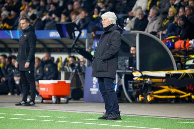 Gian Piero Gasperini (Atalanta Bergamo, Trainer) , Fussball, UEFA Champions League, 5. Spieltag, 2024 2025, Young Boys Bern vs. Atalanta Bergamo, 26.11.2024, Stadion Wankdorf, Bern, Schweiz Bern Stadion Wankdorf Kanton Bern Schweiz Copyright: xGrantxHubbsx
