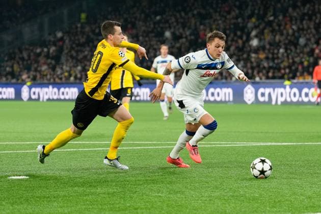 Tor, Mateo Retegui (Atalanta Bergamo , 32) Fußball, UEFA Champions Legue, 5 Spieltag, 2024 2025, BSC Young Boys vs. Atalanta Bergamo, 26.11.2024, Stadion Wankdorf, Bern,Schweiz, Bern Wankdorf Stadion Kanton Bern Schweiz Copyright: xFinleyxMörchx