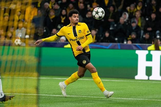 Zachary Athekame (BSC Young Boys , 24) YB Fußball, UEFA Champions Legue, 5 Spieltag, 2024 2025, BSC Young Boys vs. Atalanta Bergamo, 26.11.2024, Stadion Wankdorf, Bern, Schweiz, Bern Wankdorf Stadion Kanton Bern Schweiz Copyright: xFinleyxMörchx