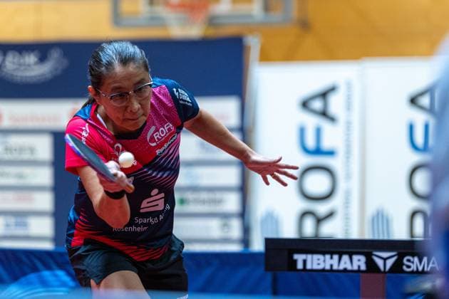 Qianhong Gotsch, (SV DJK Kolbermoor), SV DJK Kolbermoor vs.TTC Berlin eastside , Tischtennis, 1.Bundesliga Frauen, 7. Spielwoche, 2024 2025, 06.12.2024, SV DJK Kolbermoor vs.TTC Berlin eastside , Tischtennis, 1.Bundesliga Frauen, 7. Spielwoche, 2024 2025, 06.12.2024, Kolbermoor
