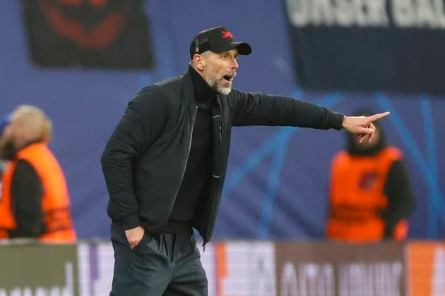 Trainer Marco Rose (RB Leipzig) gestikuliert, UEFA Champions League 2024 25 League Phase MD6, RB Leipzig v Aston Villa FC, Red Bull Arena am 10. December 2024 in Leipzig, Deutschland. (Foto von Marco Steinbrenner DeFodi Images) Trainer Marco Rose (RB Leipzig) gestures, UEFA Champions League 2024 25 League Phase MD6, RB Leipzig v Aston Villa FC, Red Bull Arena (Leipzig), December 10, 2024 in Leipzig, Germany. (Photo by Marco Steinbrenner DeFodi Images) Defodi-700_leipzig_aston_20241210_072