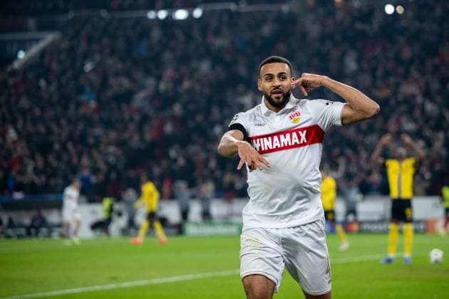 Josha Vagnoman (VfB Stuttgart, 04) jubelt ueber das Tor zum 4:1, GER, VfB Stuttgart vs. BSC Young Boys Bern, Fussball, Herren, UEFA Champions League, 6. Spieltag, Spielzeit 2024 2025, 11.12.2024 GER, VfB Stuttgart vs. BSC Young Boys Bern, Fussball, Herren, UEFA Champions League, 6. Spieltag, Spielzeit 2024 2025, 11.12.2024 Stuttgart Copyright: xEibner-Pressefoto Memmlerx EP_MMR