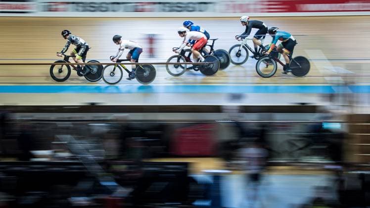 Radsport, Bahnrad, Track Cycling Challenge in Grenchen Track Cacling Challenge ; Grenchen, 13.12.2024 Mens Keirin Topinka Dominik (DUB - Dukla Brno, 112) Craig Lyall (GBR - Great Britain, 140) Bednarek Eliasz (POL - Poland, 122) Minuta Stefano (ITA - Italy, 147) Wieser Dan (BLA - Blackline Racing, 120) Csencoi Balint (HUN - Hungary, 132) Track Cacling Challenge in Grenchen, 13.12.2024 Copyright: xBEAUTIFULxSPORTS OlafxRellischx
