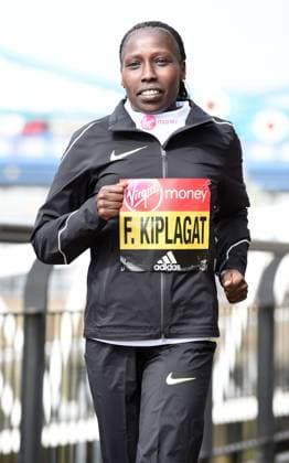 Track and Field: London Marathon-Elite Women Photocall Florence Kiplagat (KEN) poses at the Tower Bridge prior to the 2016 London Marathon in London on Thursday, April 21, 2016. Photo by Jiro Mochizuki London England United Kingdom EDITORIAL USE ONLY Copyright: xImagexofxSportx JiroxMochizukix iosphotos137033