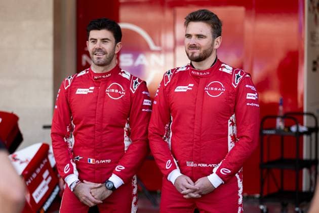 2025 FORMULA E MEXICO CITY ePRIX ROWLAND Oliver (gbr), Nissan Formula E Team, Nissan e-4ORCE, portrait NATO Norman (fra), Nissan Formula E Team, Nissan e-4ORCE, portrait during the Mexico City ePrix, 2nd round of the 2024-25 ABB FIA Formula E World Championship, WM, Weltmeisterschaft on the Autodromo Hermanos Rodriguez from January 10 to 11, 2025 in Mexico City, Mexico - Copyright: xJoaoxFilipex