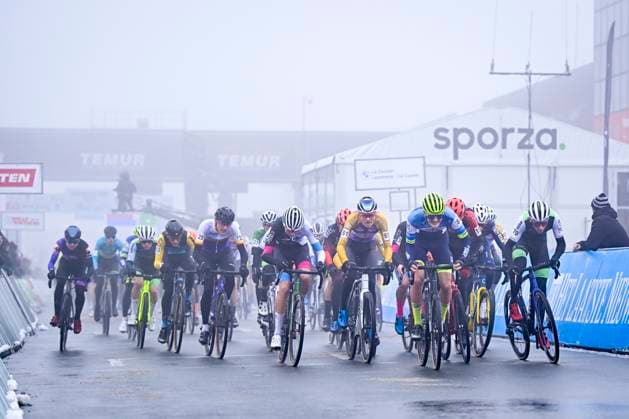 Belgian championship Cyclocross Zolder - day 1 ZOLDER, BELGIUM - JANUARY 11 : Start during the Junior Race of the 2025 Belgian Championships cyclocross in Zolder, Belgium, 11 01 2025 Zolder Belgium Copyright: xSesx