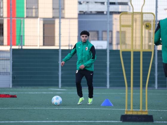 13.02.2025, GER, Fussball, Herren, FC Augsburg II, U23, Regionalliga Bayern, Trainingsauftakt, FCA, 2025, U23-Neuzugang Aiman Dardari