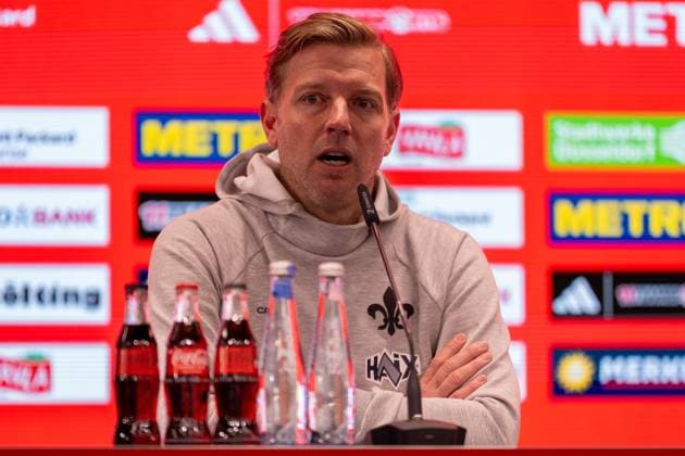 Florian Kohfeldt (SV Darmstadt 98, Trainer) bei der PK nach dem Spiel, GER Fortuna Duesseldorf vs. SV Darmstadt 98, Fussball, 2. Bundesliga, Spieltag 18, Saison 2024 2025, 17.01.2025 DFB DFL REGULATIONS PROHIBIT ANY USE OF PHOTOGRAPHS AS IMAGE SEQUENCES AND OR QUASI-VIDEO, GER Fortuna Duesseldorf vs. SV Darmstadt 98, Fussball, 2. Bundesliga, Spieltag 18, Saison 2024 2025, 17.01.2025 Duesseldorf