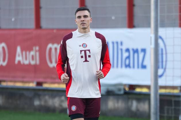 Joao Palhinha (FC Bayern Muenchen, 16) beim Training, GER, Abschlusstraining, FC Bayern Muenchen, Fussball, UEFA Champions League, 7. Spieltag, Saison 2024 2025, 21.01.2025, GER, Abschlusstraining, FC Bayern Muenchen, Fussball, UEFA Champions League, 7. Spieltag, Saison 2024 2025, 21.01.2025 Muenchen Copyright: xEibner-Pressefoto JennixMaulx EP_JML