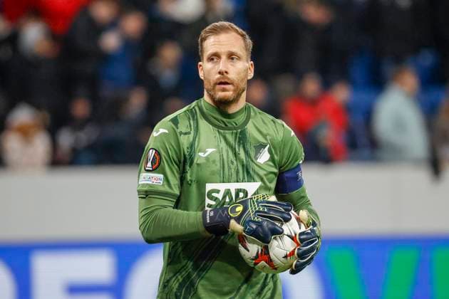 Oliver Baumann (TSG Hoffenheim, 01) , Fussball, UEFA Europa League, 7. Spieltag, 2024 2025, TSG Hoffenheim vs. Tottenham Hotspur, 23.01.2025, Rhein-Neckar-Arena, Sinsheim, Deutschland Sinsheim Rhein-Neckar-Arena Baden-Württemberg Deutschland Copyright: xGrantxHubbsx