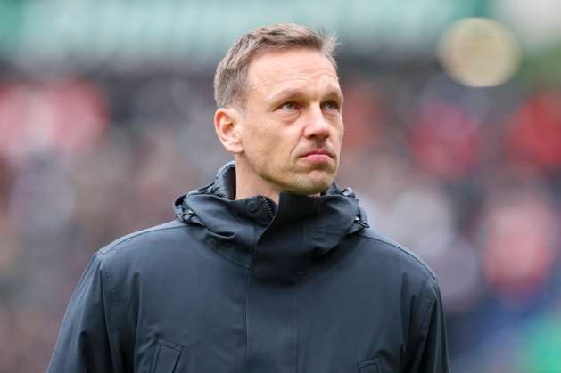 Geschaeftsfuehrer Ole Kittner (SC Preussen Muenster) schaut enttaeuscht, 2. Bundesliga, Hannover 96 vs Preußen Münster, Heinz von Heiden Arena am 26. January 2025 in Hannover, Deutschland. (Foto von Marco Steinbrenner DeFodi Images) Geschaeftsfuehrer Sport Ole Kittner (SC Preussen Muenster) looks dejected, 2. Bundesliga, Hannover 96 vs Preußen Münster, Heinz von Heiden Arena, January 26, 2025 in Hanover, Germany. (Photo by Marco Steinbrenner DeFodi Images) DFB DFL REGULATIONS PROHIBIT ANY USE OF PHOTOGRAPHS AS IMAGE SEQUENCES AND OR QUASI-VIDEO. Defodi-700_hannover_muenster_20250126_018