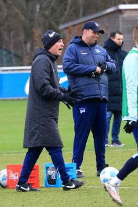 DEU, DFL, 2. FBL Hertha BSC, Training, 28.01.2025, Sportforum, Berlin, DEU, DFL, 2. FBL Hertha BSC, Training, im Bild Co-Trainer, Armin Reutershahn (Hertha BSC Berlin) DFL - regulations prohibit any use of Photographs as image sequences and or quasi-video Foto: Juergen Engler nordphoto GmbH nordphotoxGmbHx xEngler nph00076