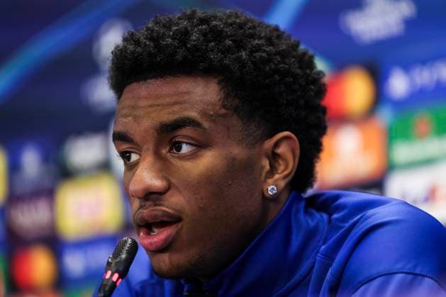 January 28, 2025, Sant Joan Despi, Barcelona, SPAIN: Alejandro Balde attends his press conference, PK, Pressekonferenz during the training day of FC Barcelona, Barca ahead the UEFA Champions League, football match against Atalanta BC at Ciudad Esportiva Joan Gamper on January 28, 2025 in Sant Joan Despi, Barcelona, Spain. Sant Joan Despi SPAIN - ZUMAa181 20250128_zaa_a181_032 Copyright: xJavierxBorregox