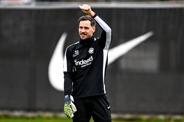 Jens Grahl (Eintracht Frankfurt, 33) gestikuliert, GER, Abschlusstraining, Eintracht Frankfurt, Fussball, UEFA Europa League, 8. Spieltag, Spielzeit 2024 25, 29.01.2025. GER, Abschlusstraining, Eintracht Frankfurt, Fussball, UEFA Europa League, 8. Spieltag, Spielzeit 2024 25, 29.01.2025. Frankfurt am Main Copyright: xEibner-Pressefoto FlorianxWiegandx EP_FWD