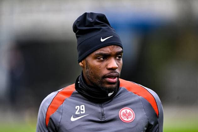 Niels Nkounkou (Eintracht Frankfurt, 29), GER, Abschlusstraining, Eintracht Frankfurt, Fussball, UEFA Europa League, 8. Spieltag, Spielzeit 2024 25, 29.01.2025. GER, Abschlusstraining, Eintracht Frankfurt, Fussball, UEFA Europa League, 8. Spieltag, Spielzeit 2024 25, 29.01.2025. Frankfurt am Main Copyright: xEibner-Pressefoto FlorianxWiegandx EP_FWD
