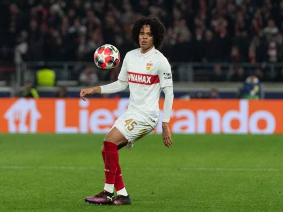Anrie Chase (VfB Stuttgart, 45), GER, VfB Stuttgart vs. Paris Saint-Germain, Fussball, Herren, UEFA Champions League, 8. Spieltag, Spielzeit 2024 2025, 29.01.2025, GER, VfB Stuttgart vs. Paris Saint-Germain, Fussball, Herren, UEFA Champions League, 8. Spieltag, Spielzeit 2024 2025, 29.01.2025 Stuttgart Copyright: xEibner-Pressefoto WolfgangxFrankx EP_WFK