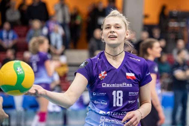 GER, Allianz MTV Stuttgart vs. KS DevelopRes Rzeszow, Volleyball, CEV Volleyball Champions League, Volleyball CL, VCL, Finalrunde, Achtelfinale, Spielzeit 2024 2025, 06.02.2025 GER, Allianz MTV Stuttgart vs. KS DevelopRes Rzeszow, Volleyball, CEV Volleyball Champions League, Volleyball CL, VCL, Finalrunde, Achtelfinale, Spielzeit 2024 2025, 06.02.2025 Stuttgart Copyright: xSandyxDinkelackerx EP_SDR