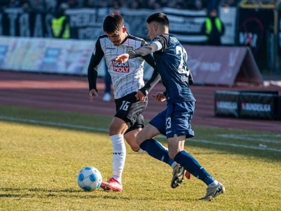 GER, SSV Ulm 1846 vs. SC Paderborn 07, Fussball, 2. Bundesliga, Spielzeit 2024 2025, 08.02.2025, DFB DFL regulations prohibit any use of photographs as image sequences and or quasi-video. GER, SSV Ulm 1846 vs. SC Paderborn 07, Fussball, 2. Bundesliga, Spielzeit 2024 2025, 08.02.2025 Ulm
