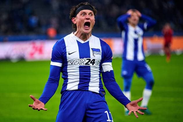 Fabian Reese (Hertha BSC, 11), GER, Hertha BSC vs. 1. FC Kaiserslautern, Fussball Herren, 2. Bundesliga, Saison 2024 2025, 21. Spieltag, 08.02.2025 (DFL REGULATIONS PROHIBIT ANY USE OF PHOTOGRAPHS AS IMAGE SEQUENCES AND OR QUASI - VIDEO). GER, Hertha BSC vs. 1. FC Kaiserslautern, Fussball Herren, 2. Bundesliga, Saison 2024 2025, 21. Spieltag, 08.02.2025 Berlin