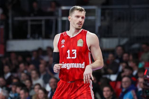 Andreas Obst (FC Bayern Basketball, 13), GER, FC Bayern Muenchen vs. Skyliners Frankfurt, Basketball, easycredit Basketball Bundesliga, BBL, 21. Spieltag, Saison 2024 2025, 11.02.2025, GER, FC Bayern Muenchen vs. Skyliners Frankfurt, Basketball, easycredit Basketball Bundesliga, BBL, 21. Spieltag, Saison 2024 2025, 11.02.2025 Muenchen Copyright: xEibner-Pressefoto JennixMaulx EP_JML