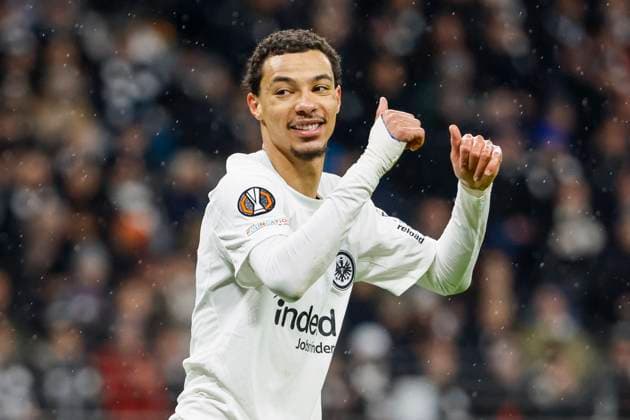 Hugo Ekitike (Eintracht Frankfurt, 11) , Fussball, UEFA Europa League, Achtelfinale, 2024 2025, Eintracht Frankfurt vs. Ajax Amsterdam, 13.03.2025, Frankfurt Stadion, Frankfurt am Main, Deutschland Frankfurt am Main Frankfurt Stadion Hessen Deutschland Copyright: xGrantxHubbsx