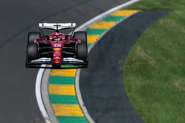 Charles Leclerc (Scuderia Ferrari HP, 16) im SF-25, AUS, Formel 1 Weltmeisterschaft, Luis Vuitton Grand Prix von Australien, Albert Park Circuit Melbourne, Freies Training, Saison 2025, 14.03.2025 AUS, Formel 1 Weltmeisterschaft, Luis Vuitton Grand Prix von Australien, Albert Park Circuit Melbourne, Freies Training, Saison 2025, 14.03.2025 Melbourne Copyright: xEibner-Pressefoto Memmlerx EP_MMR