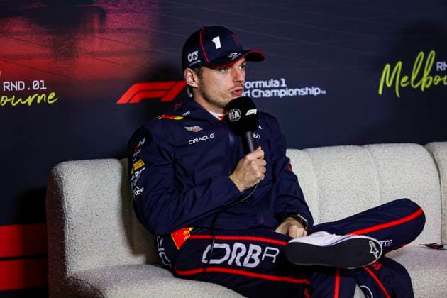 F1 - AUSTRALIAN GRAND PRIX 2025 VERSTAPPEN Max (ned), Red Bull Racing RB21, portrait, press conference, PK, Pressekonferenz during the Formula 1 Louis Vuitton Australian Grand Prix 2025, 1st round of the 2025 FIA Formula One World Championship, WM, Weltmeisterschaft from March 14 to 16, 2025 on the Albert Park Grand Prix Circuit, in Melbourne, Australia - MelbourneAustralia Copyright: xJoaoxFilipex