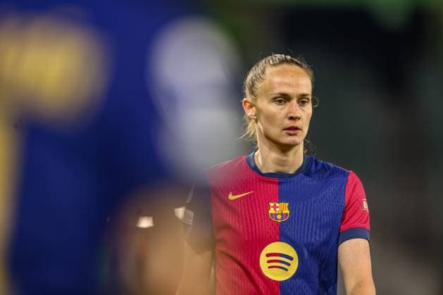 GER, Wolfsburg, VfL Wolfsburg vs FC Barcelona, Barca Women s Champions League, Fussball, UEFA, Spielzeit 2024 2025, Volkswagen Arena, Viertelfinale, im Bild: Caroline Graham Hansen (FC Barcelona 10) DFB DFL REGULATIONS PROHIBIT ANY USE OF PHOTOGRAPHS AS IMAGE SEQUENCES AND OR QUASI-VIDEO, 19.03.2025, Copyright: HMBxMedia HendrikxHamelau