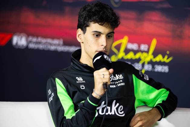 F1 - CHINESE GRAND PRIX 2025 BORTOLETO Gabriel (bra), Stake F1 Team Kick C45, portrait, press conference, PK, Pressekonferenz during the Formula 1 Heineken Chinese Grand Prix 2025, 2nd round of the 2025 FIA Formula One World Championship, WM, Weltmeisterschaft from March 21 to 23, 2025 on the Shanghai International Circuit, in Shanghai, China - ShanghaiChina Copyright: xJavierxJimenezx