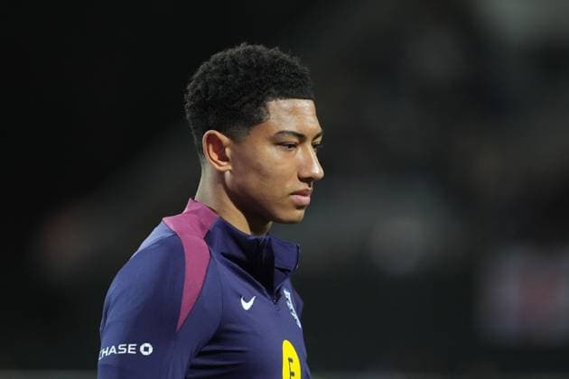 Jobe Bellingham of England France U21, U 21 v England U21, International Friendly, Länderspiel, Nationalmannschaft Football, Stade du Moustoir, Lorient, France - 21 Mar 2025 EDITORIAL USE ONLY No use with unauthorised audio, video, data, fixture lists, club league logos or live services. Online in-match use limited to 120 images, no video emulation. No use in betting, games or single club league player publications. Copyright: xDavexWinter Shutterstockx 15215626n