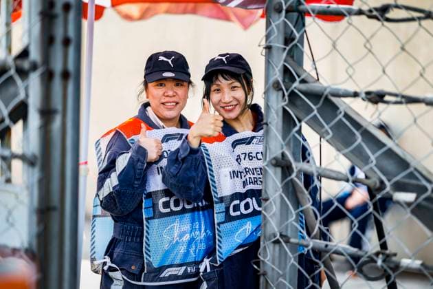 F1 - CHINESE GRAND PRIX 2025 marshall, commissaire de piste, marshal, marshalls, marshals during the Formula 1 Heineken Chinese Grand Prix 2025, 2nd round of the 2025 FIA Formula One World Championship, WM, Weltmeisterschaft from March 21 to 23, 2025 on the Shanghai International Circuit, in Shanghai, China - ShanghaiChina Copyright: xJavierxJimenezx