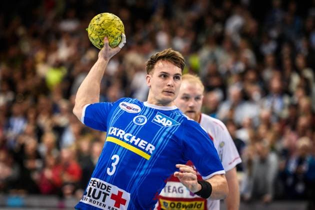 Max Haefner (TVB Stuttgart, 03) GER, TVB Stuttgart - ThSV Eisenach, Handball, Bundesliga, HBL, 23. Spieltag, Spielzeit 2024 2025, 23.03.2025, Stuttgart (Porsche Arena) GER, TVB Stuttgart - ThSV Eisenach, Handball, Bundesliga, HBL, 23. Spieltag, Spielzeit 2024 2025, 23.03.2025, Stuttgart (Porsche Arena) Stuttgart Copyright: xSandyxDinkelackerx EP_SDR
