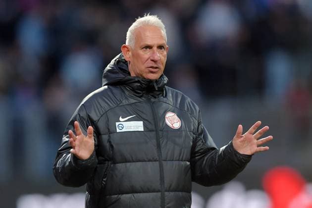 Christian Neidhart (Trainer Kickers Offenbach), GER, KSV Hessen Kassel vs Kickers Offenbach, Fussball, Regionalliga Suedwest, Saison 2024-2025, 27. Spieltag, 01.04.2025, GER, Fussball, Regionalliga Suedwest - KSV Hessen Kassel vs Kickers Offenbach, 01.04.2025 Kassel Copyright: xRolandxSippelx-xEibner-Pressefotox EP_RSL