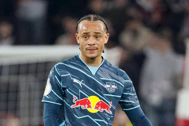 Xavi Simons (RB Leipzig, 10) , Deutschland, Fussball, DFB Pokal, Halbfinale, 2024 2025, VfB Stuttgart vs. RB Leipzig, 02.04.2025, MHP Arena, Stuttgart, Deutschland DFB REGULATIONS PROHIBIT ANY USE OF PHOTOGRAPHS AS IMAGE SEQUENCES AND OR QUASI-VIDEO. Stuttgart MHP Arena Baden-Württemberg Deutschland Copyright: xGrantxHubbsx