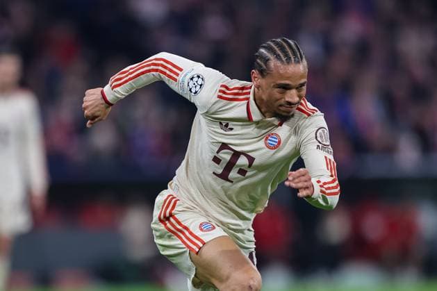 Leroy Sane (FC Bayern Muenchen, 10), GER, FC Bayern Muenchen vs. Inter Mailand, Fussball, UEFA Champions League, Viertelfinale Hinspiel, Spielzeit 2024 2025, 08.04.2025, GER, FC Bayern Muenchen vs. Inter Mailand, Fussball, UEFA Champions League, Viertelfinale Hinspiel, Spielzeit 2024 2025, 08.04.2025 Muenchen Copyright: xEibner-Pressefoto JennixMaulx EP_JML