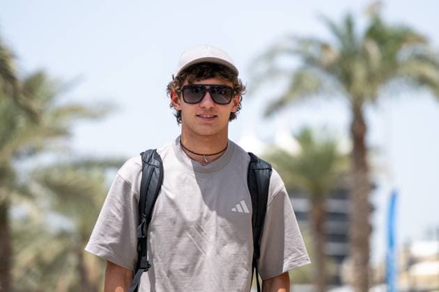 Andrea Kimi Antonelli (Mercedes-AMG Petronas F1 Team, 12), BAH, Formel 1 Weltmeisterschaft, Gulf Air Grand Prix von Bahrain, Bahrain International Circuit, Media Day, Saison 2025, 10.04.2025 BAH, Formel 1 Weltmeisterschaft, Gulf Air Grand Prix von Bahrain, Bahrain International Circuit, Media Day, Saison 2025, 10.04.2025 Sakhir Copyright: xEibner-Pressefoto Memmlerx EP_MMR