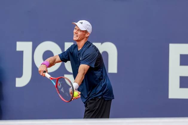 Billy Harris (Großbrittanien), GER, BMW Open by Bitpanda, Billy Harris (Großbrittanien) vs. David Goffin (Belgien), Tennis, ATP, Tennis Herren 500, Herren, 14.04.2025, GER, BMW Open by Bitpanda, Billy Harris (Großbrittanien) vs. David Goffin (Belgien), Tennis, ATP 500, Herren, 14.04.2025 Muenchen Copyright: xEibner-Pressefoto JennixMaulx EP_JML