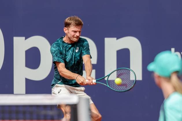 David Goffin (Belgien), GER, BMW Open by Bitpanda, Billy Harris (Großbrittanien) vs. David Goffin (Belgien), Tennis, ATP, Tennis Herren 500, Herren, 14.04.2025, GER, BMW Open by Bitpanda, Billy Harris (Großbrittanien) vs. David Goffin (Belgien), Tennis, ATP 500, Herren, 14.04.2025 Muenchen Copyright: xEibner-Pressefoto JennixMaulx EP_JML